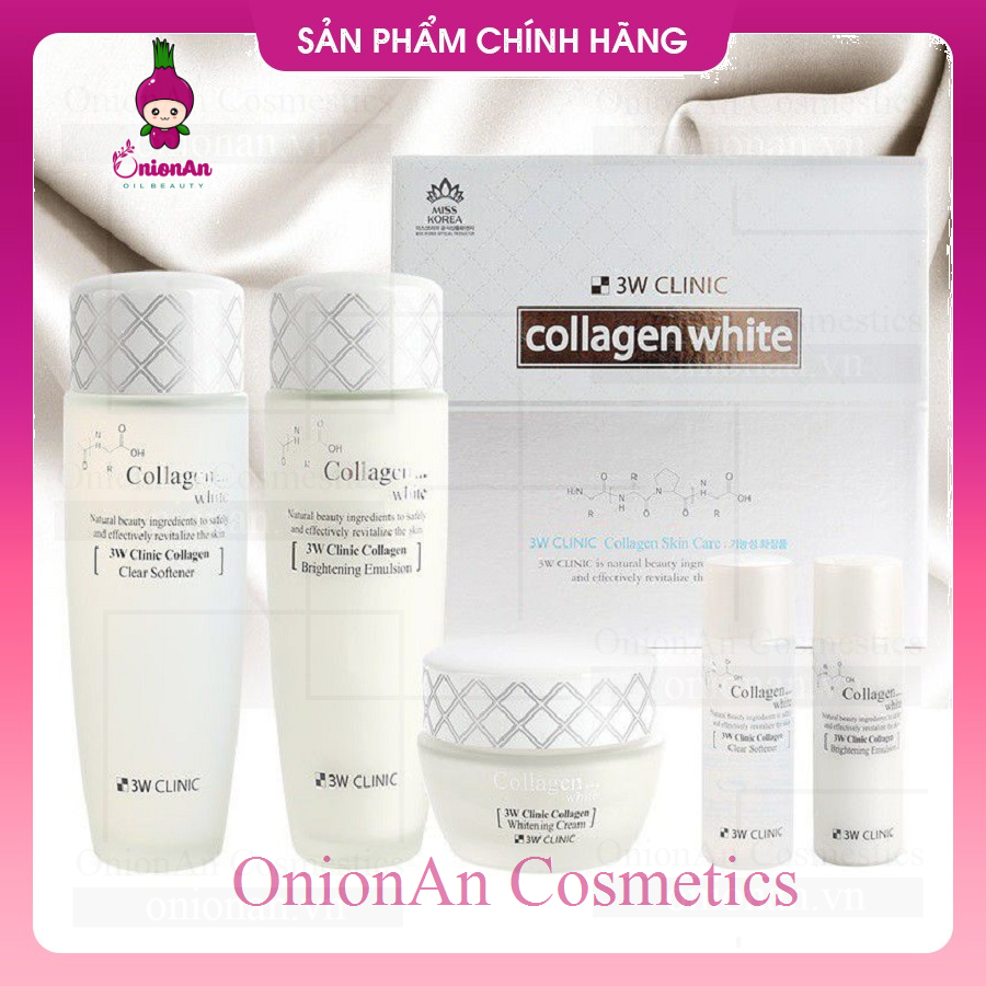 Nước Hoa Hồng 3W Clinic Collagen White Clear Softener
